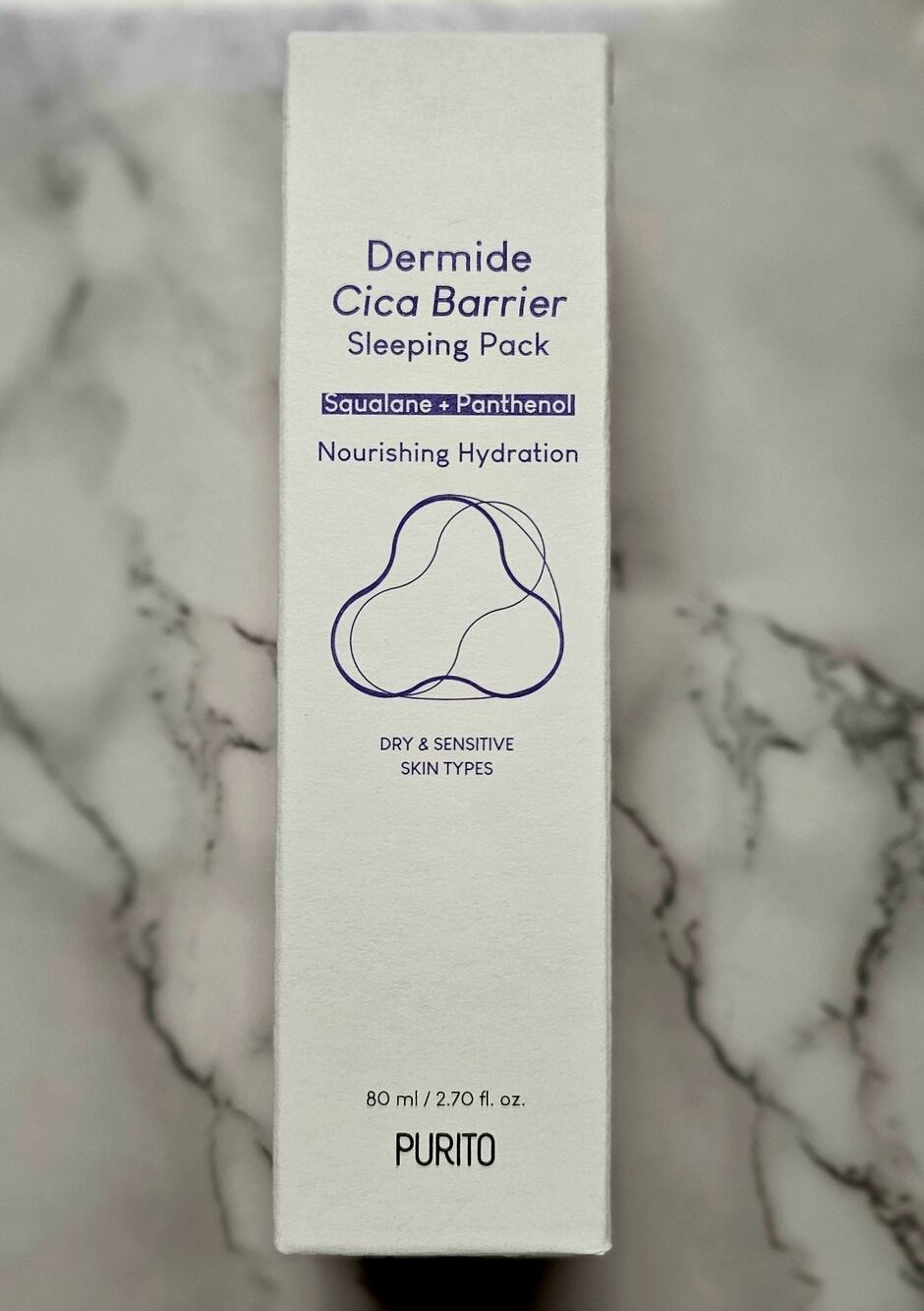 PURITO Dermide Cica Barrier Sleeping Pack 2.7 fl.oz / 80ml Expires November 2026
